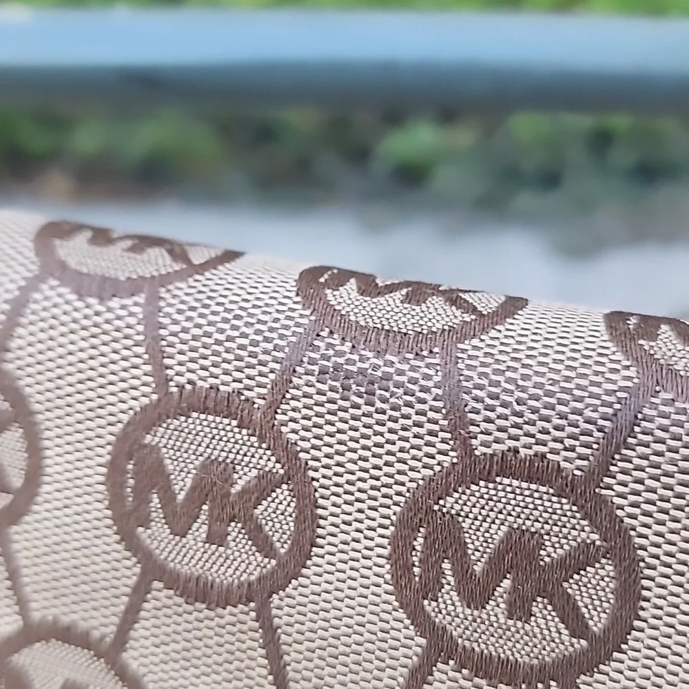 Michael Kors Brown Red Signature Canvas Wallet